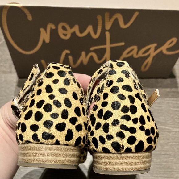 Crown Vintage Calf Hair Ankle Strap Flats - NWOT - Picture 5 of 6